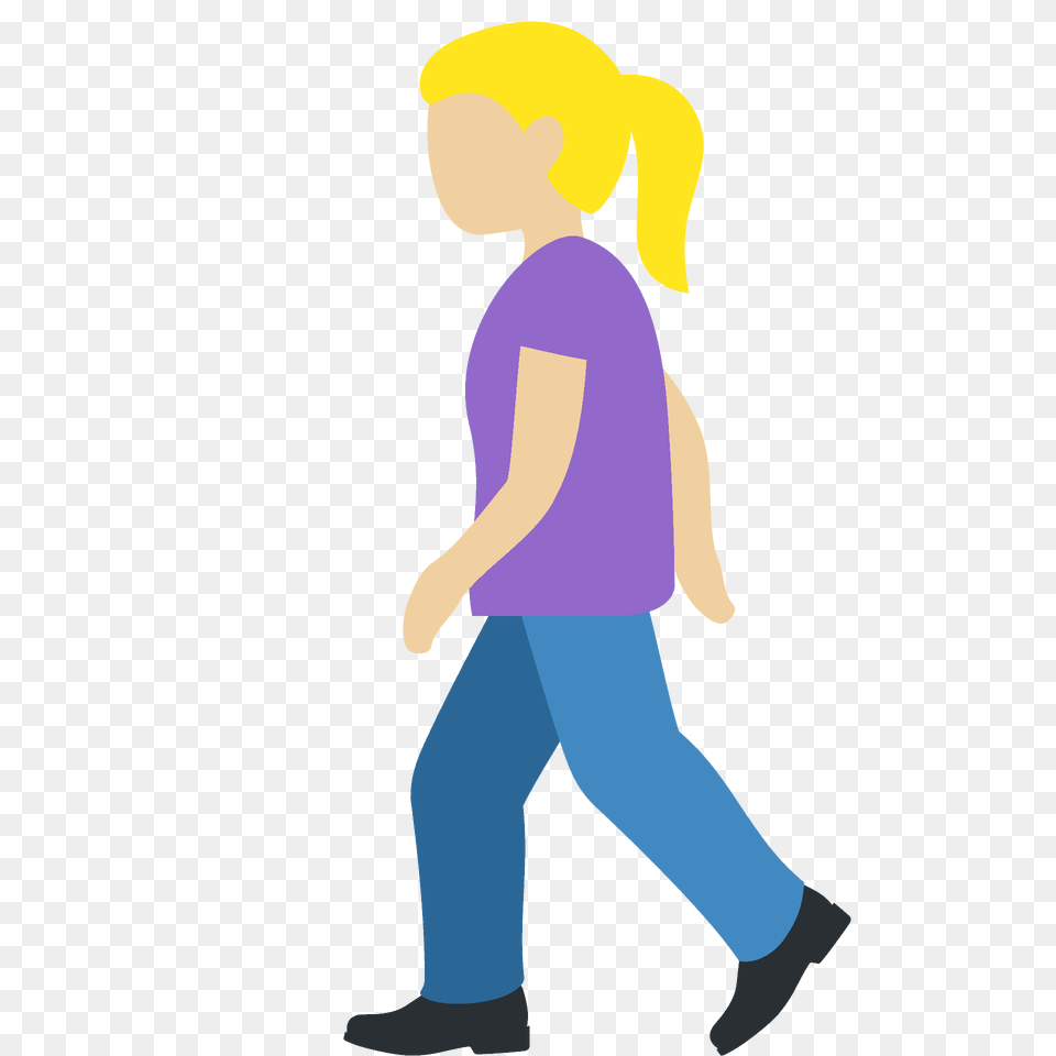 Woman Walking Emoji Clipart, Person, Pants, Clothing, Male Free Transparent Png