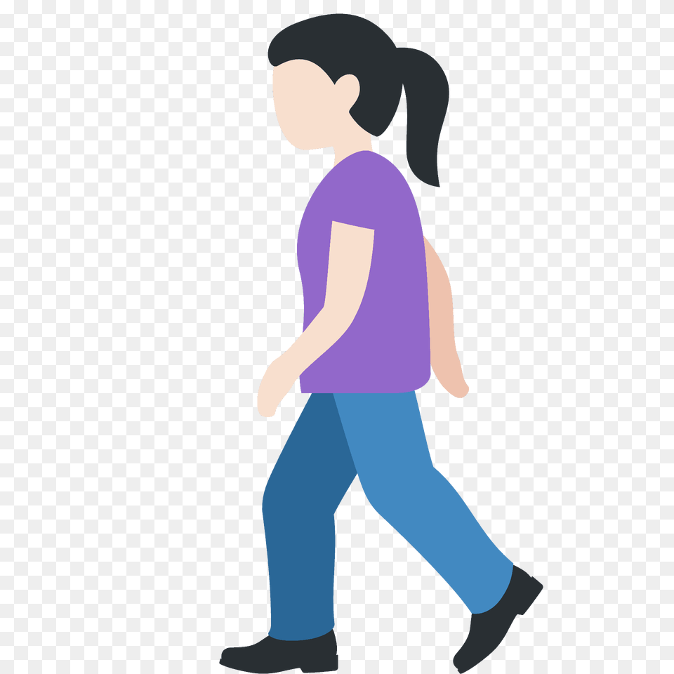 Woman Walking Emoji Clipart, Person, Pants, Clothing, Male Free Transparent Png