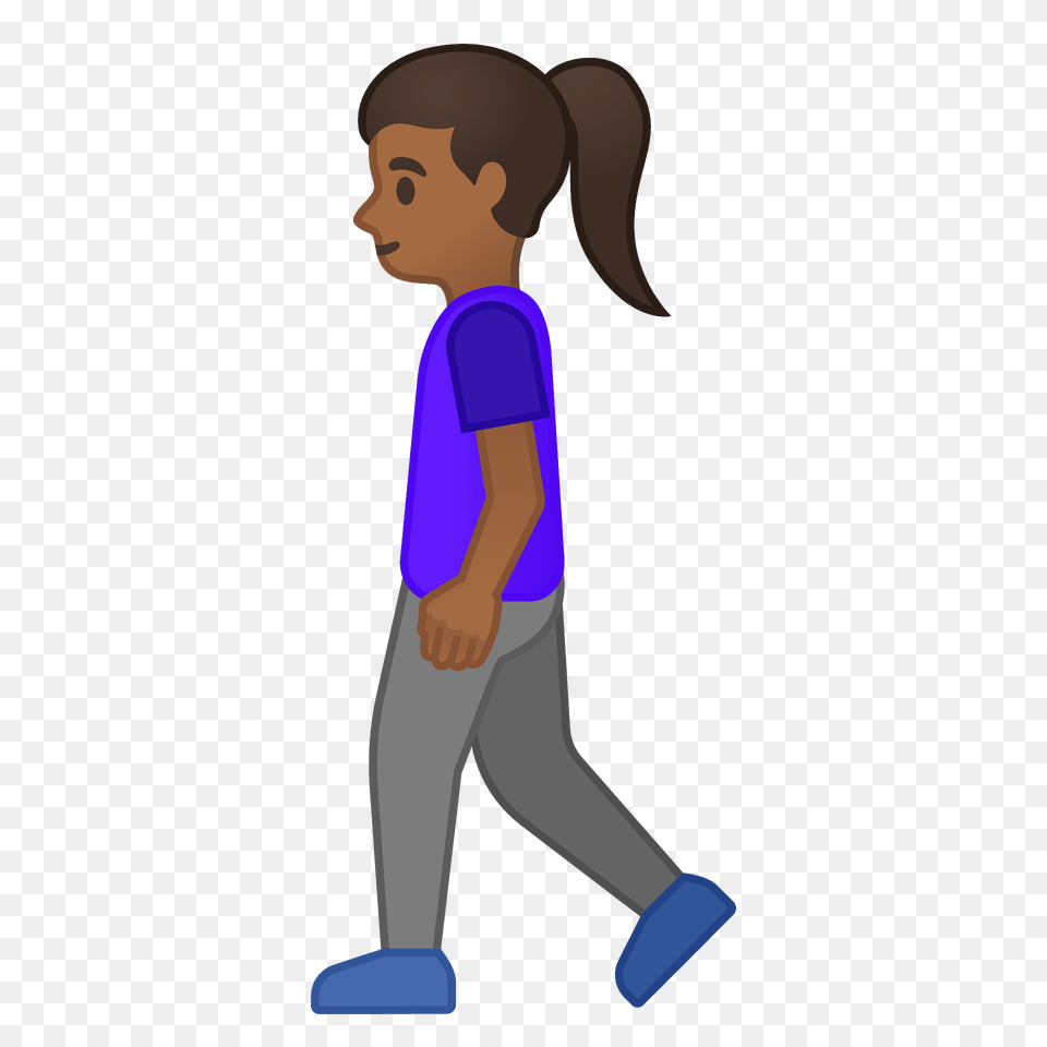 Woman Walking Emoji Clipart, Person, Boy, Child, Male Free Png Download