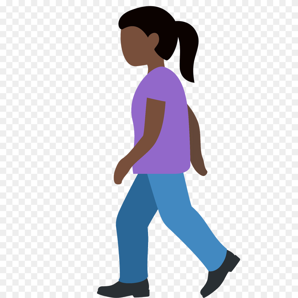 Woman Walking Emoji Clipart, Person, Clothing, Pants, Male Free Transparent Png