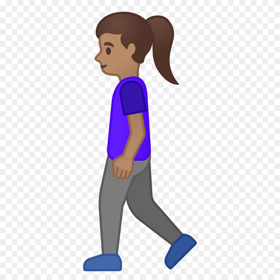 Woman Walking Emoji Clipart, Person, Boy, Child, Male Png Image