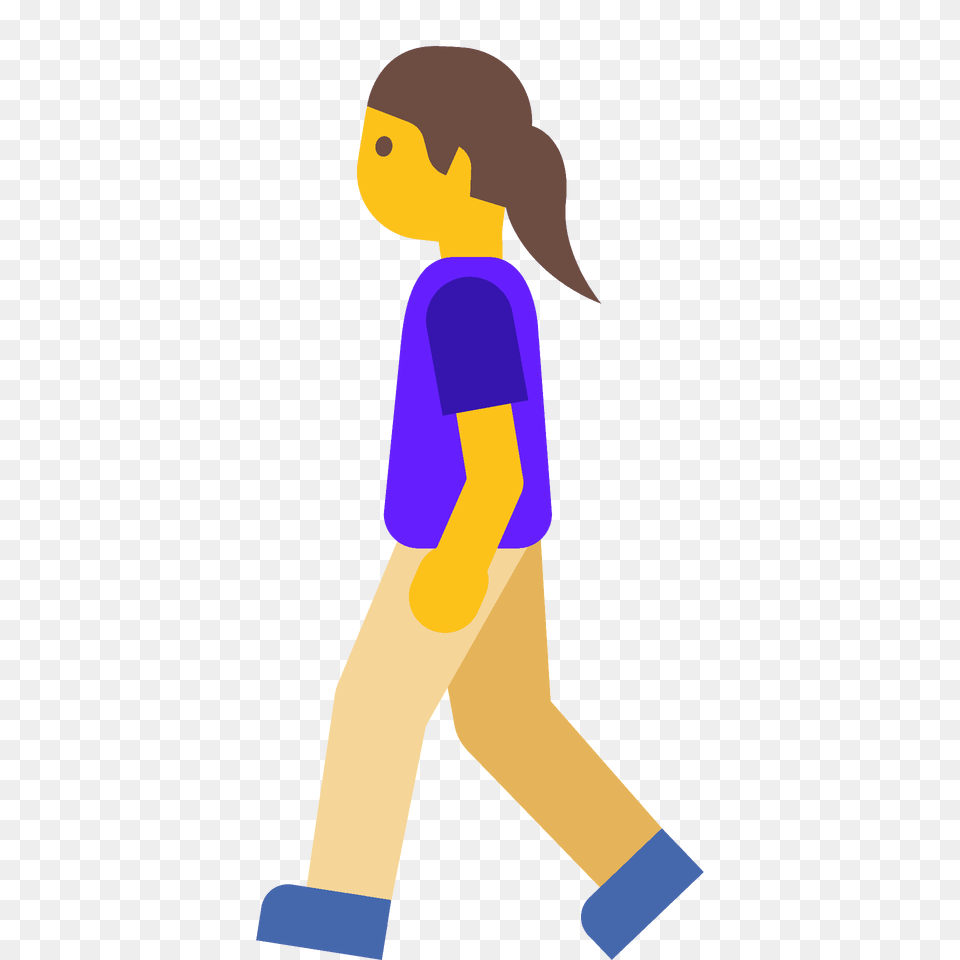 Woman Walking Emoji Clipart, Person, Art, Face, Head Free Png