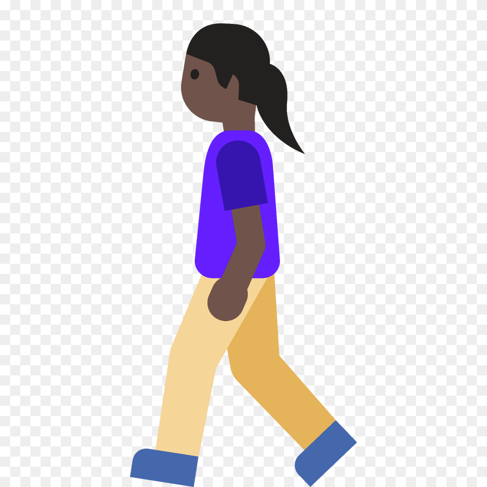 Woman Walking Emoji Clipart, Person, Clothing, Pants, People Free Transparent Png