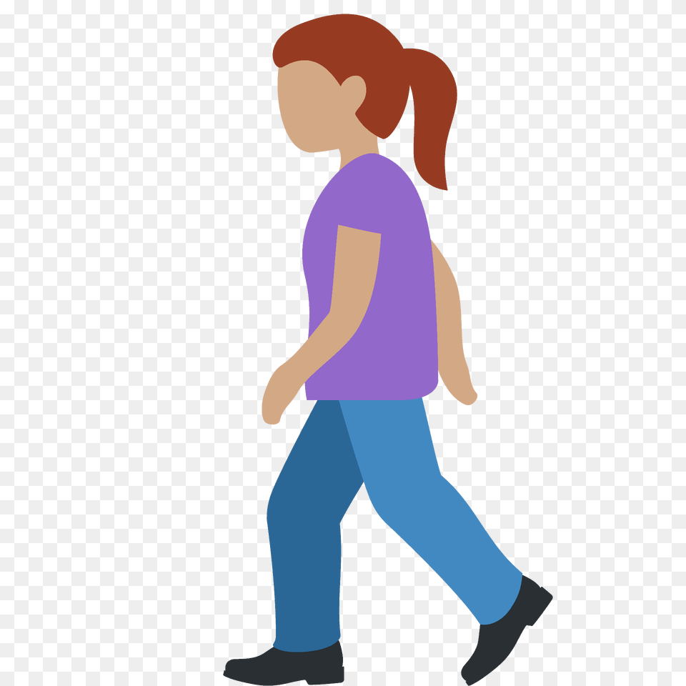 Woman Walking Emoji Clipart, Person, Pants, Clothing, Male Free Png