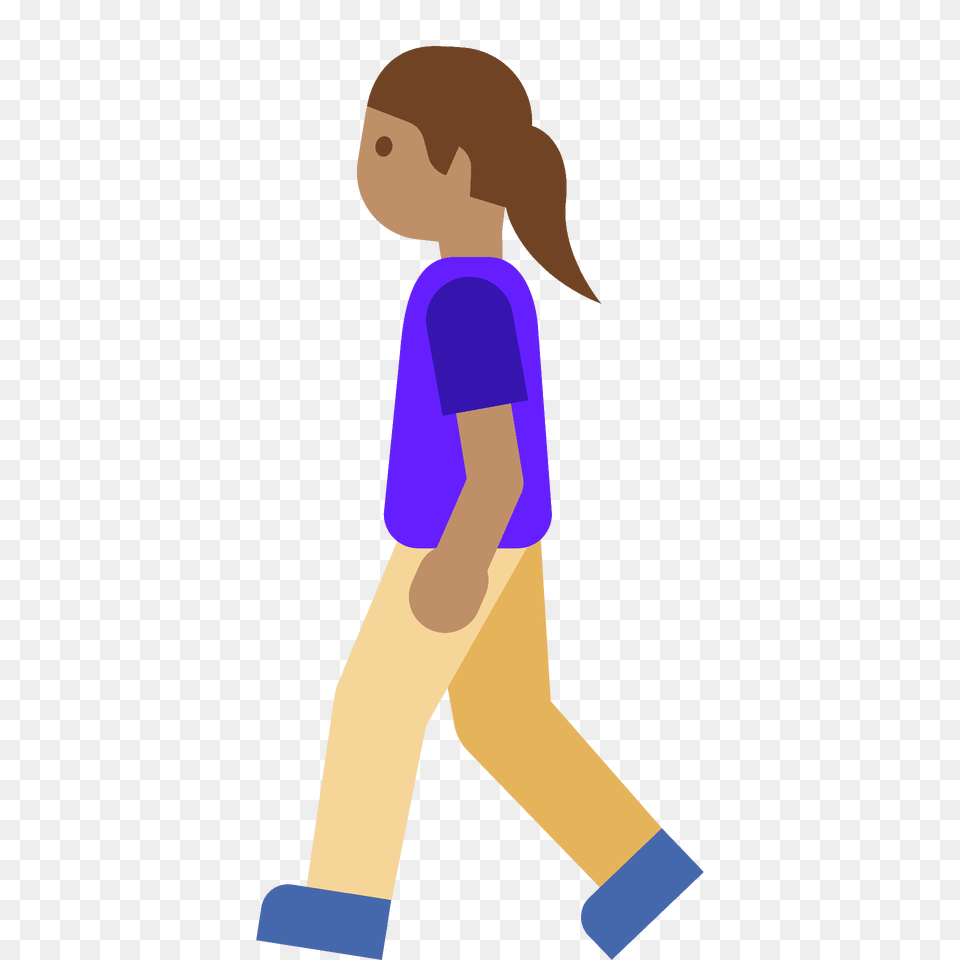 Woman Walking Emoji Clipart, Person, Face, Head, Clothing Free Png