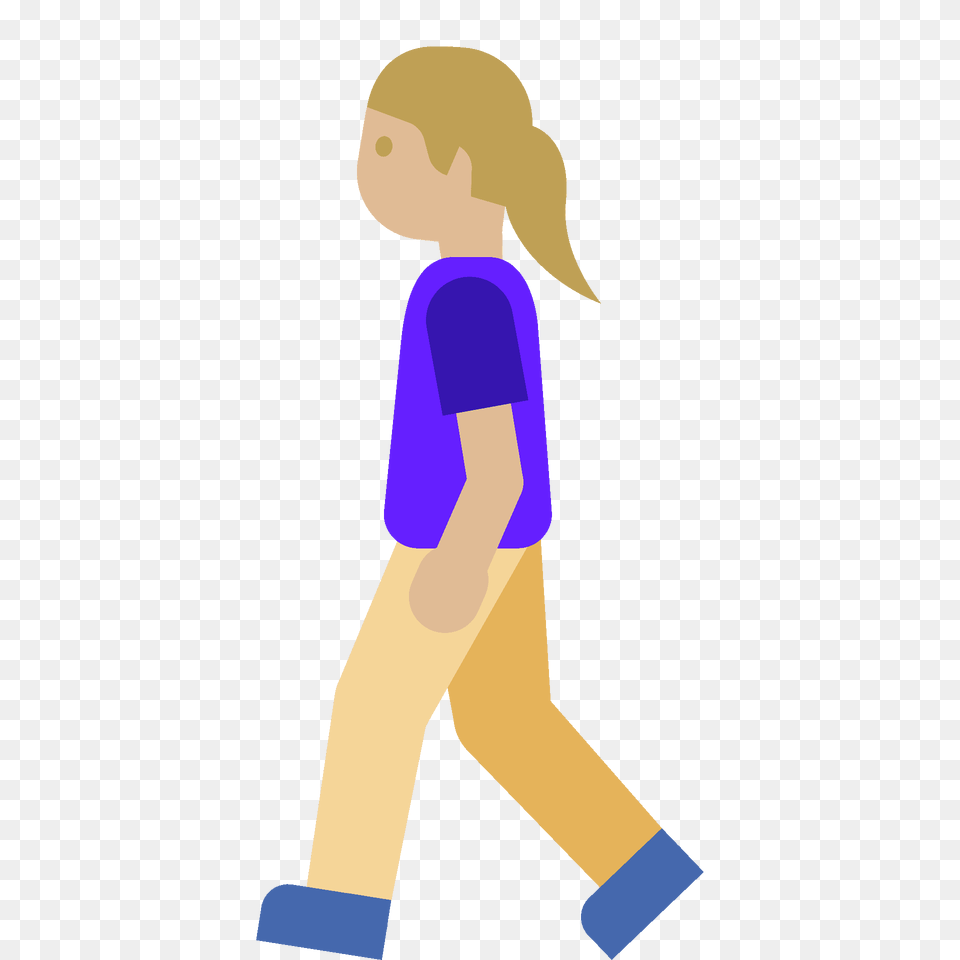 Woman Walking Emoji Clipart, Person, Face, Head, Art Free Png Download