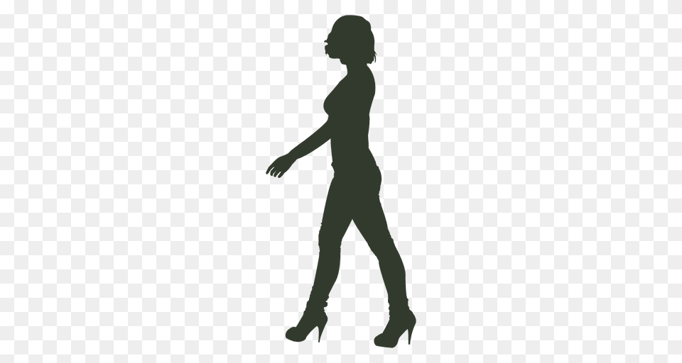Woman Walking Pose Silhouette Gaze, Person, Dancing, Leisure Activities, Head Free Transparent Png