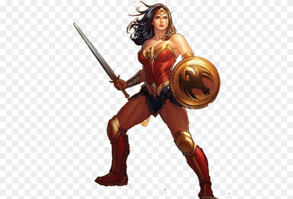 Woman Warrior Wonder Woman Dc, Sword, Weapon, Female, Adult Free Transparent Png