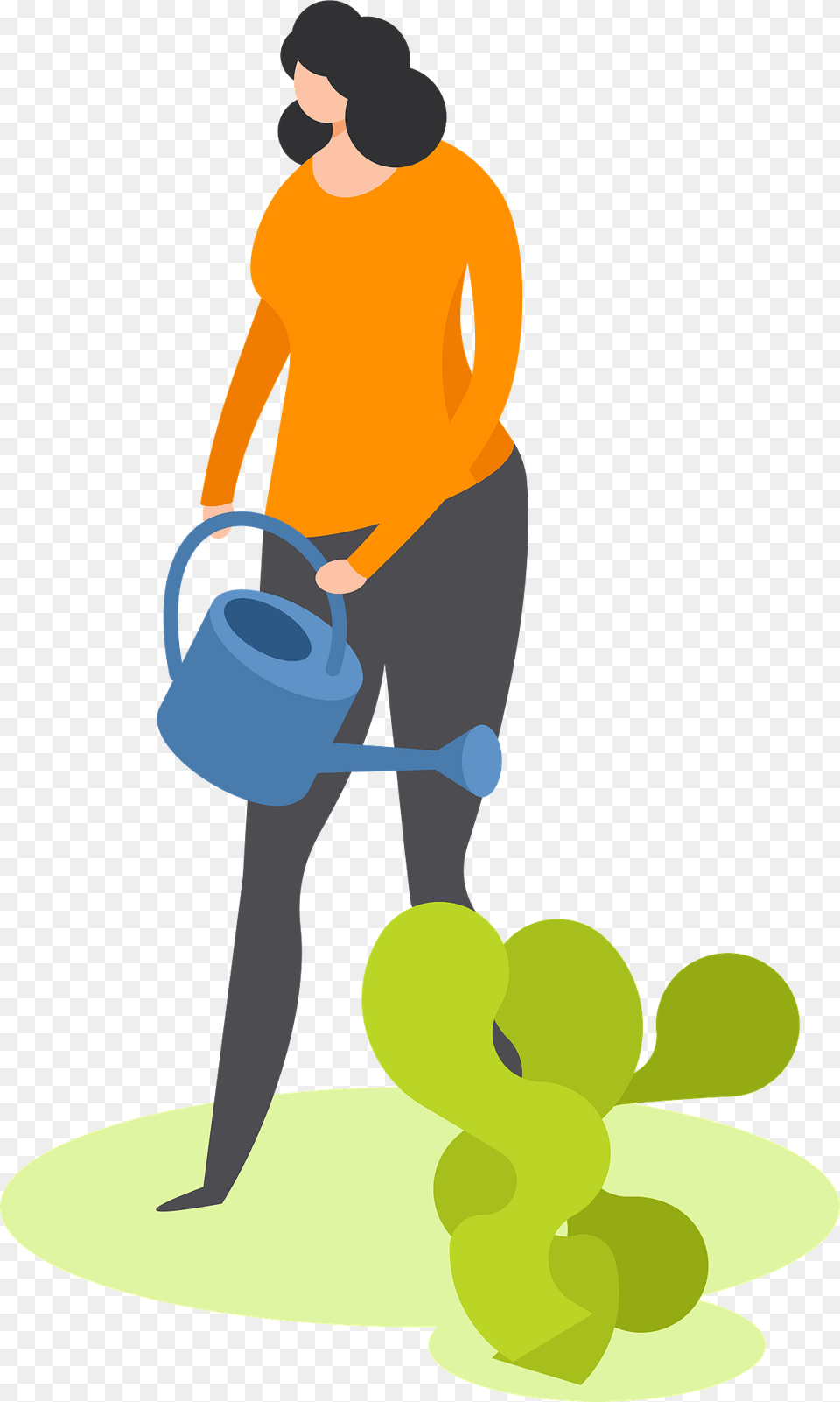 Woman Watering Plant Clipart, Adult, Male, Man, Person Png Image