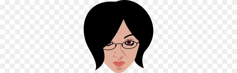 Woman Wearing Glasses Clip Art, Head, Portrait, Face, Photography Free Png Download