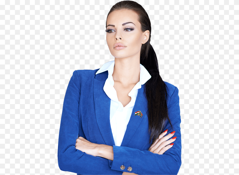 Woman Wearing India And South Africa Flag Lapel Pin Girl, Formal Wear, Suit, Blazer, Clothing Png