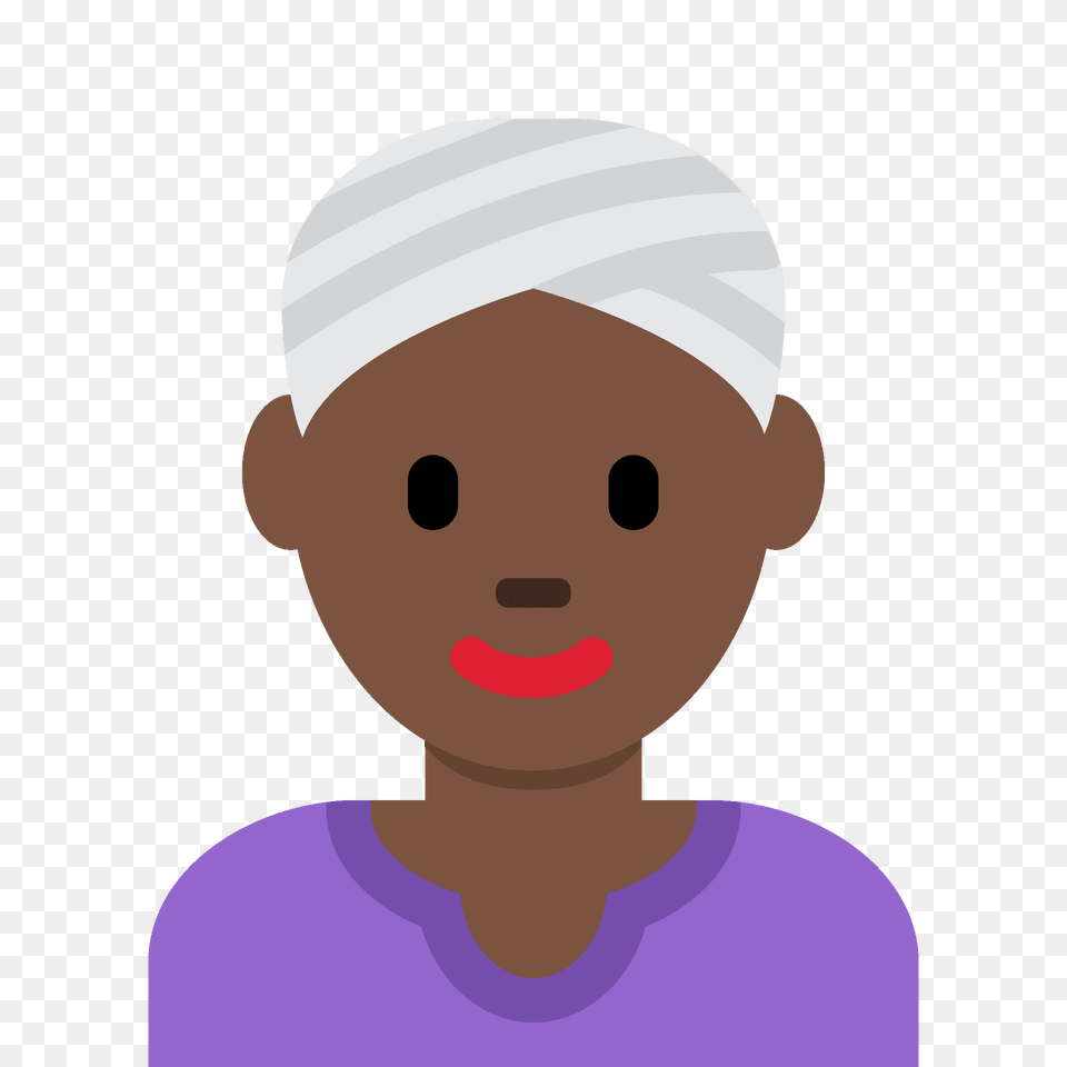 Woman Wearing Turban Emoji Clipart, Cap, Clothing, Hat, Bathing Cap Free Png