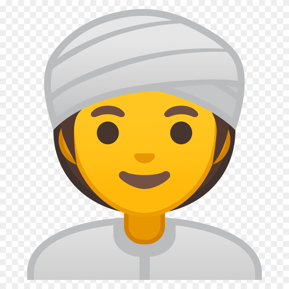 Woman Wearing Turban Emoji Clipart, Hat, Bathing Cap, Swimwear, Cap Png Image