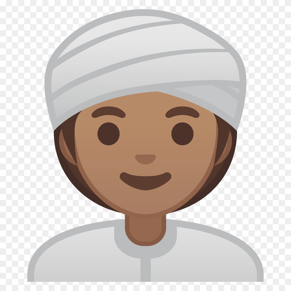 Woman Wearing Turban Emoji Clipart, Bathing Cap, Cap, Clothing, Hat Free Png Download