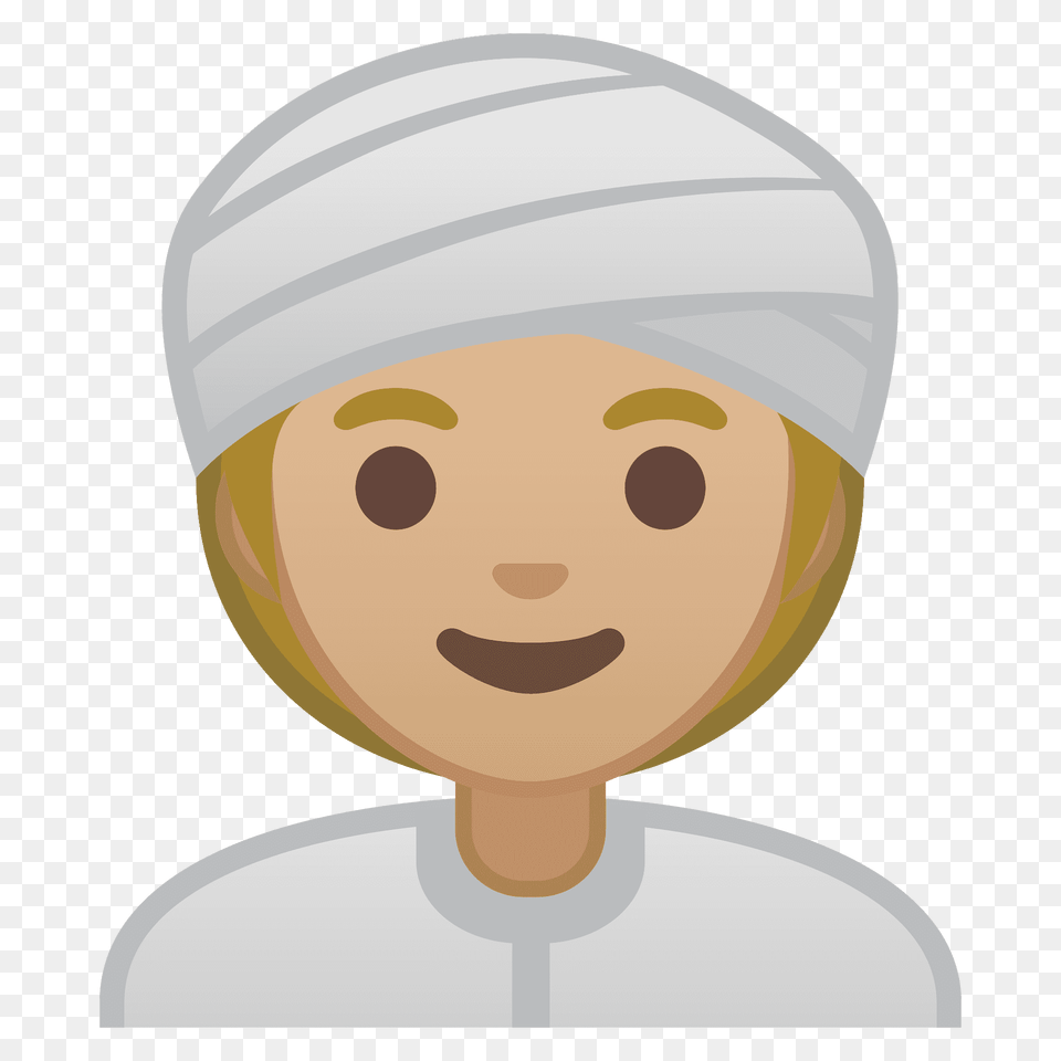 Woman Wearing Turban Emoji Clipart, Bathing Cap, Cap, Clothing, Hat Free Transparent Png