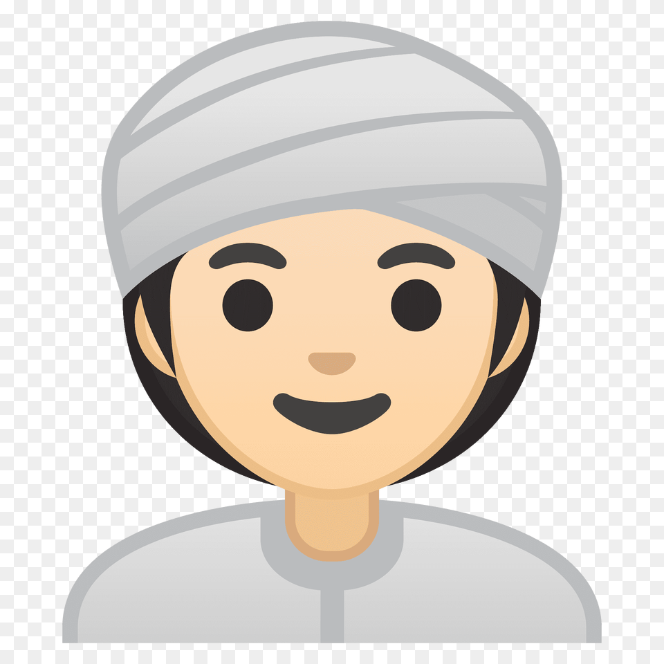 Woman Wearing Turban Emoji Clipart, Cap, Clothing, Hat, Bathing Cap Free Png Download