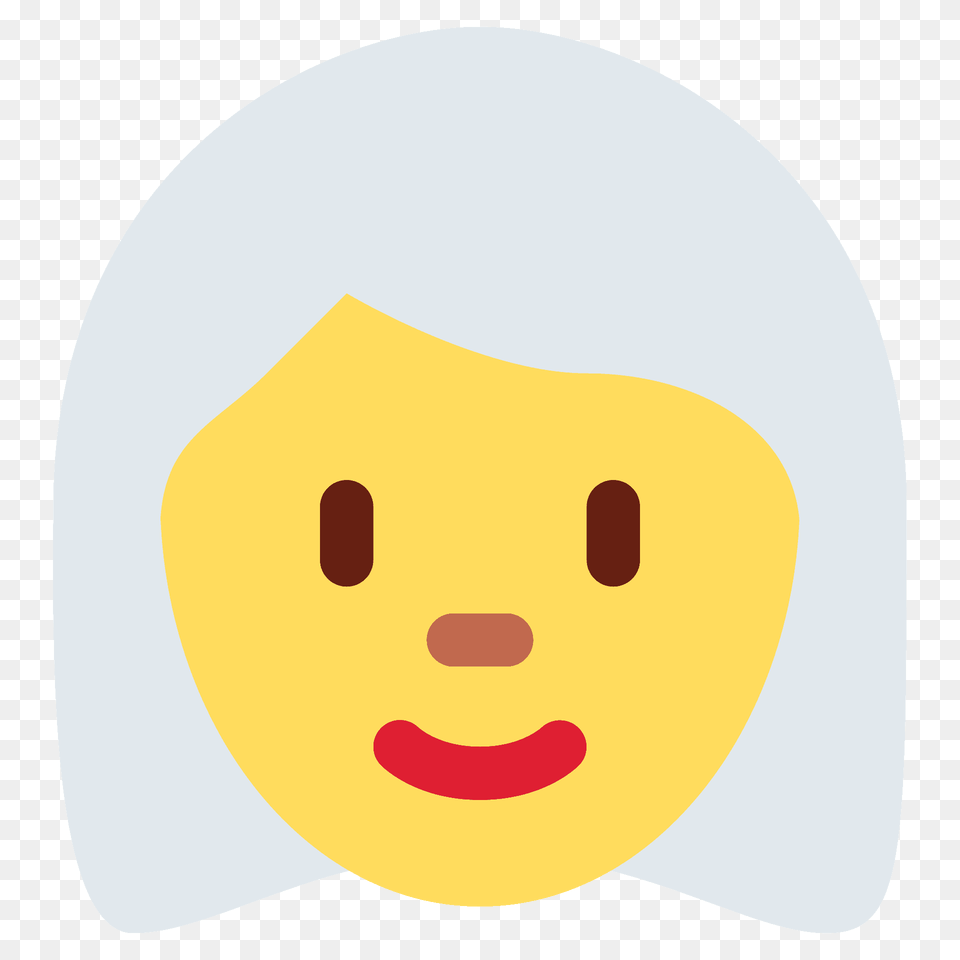 Woman White Hair Emoji Clipart, Cap, Clothing, Hat, Swimwear Free Png Download
