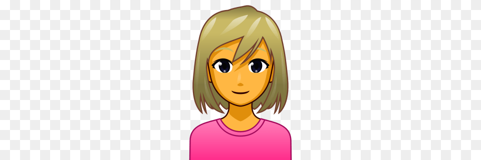 Woman With Blond Hair Emojidex, Adult, Female, Person, Book Png Image