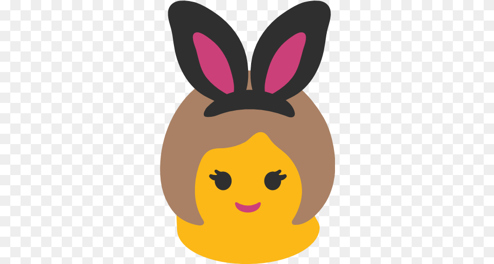 Woman With Bunny Ears Emoji For Facebook Email U0026 Sms Id Girl With Bunny Ears Emoji, Animal, Mammal, Rabbit Png
