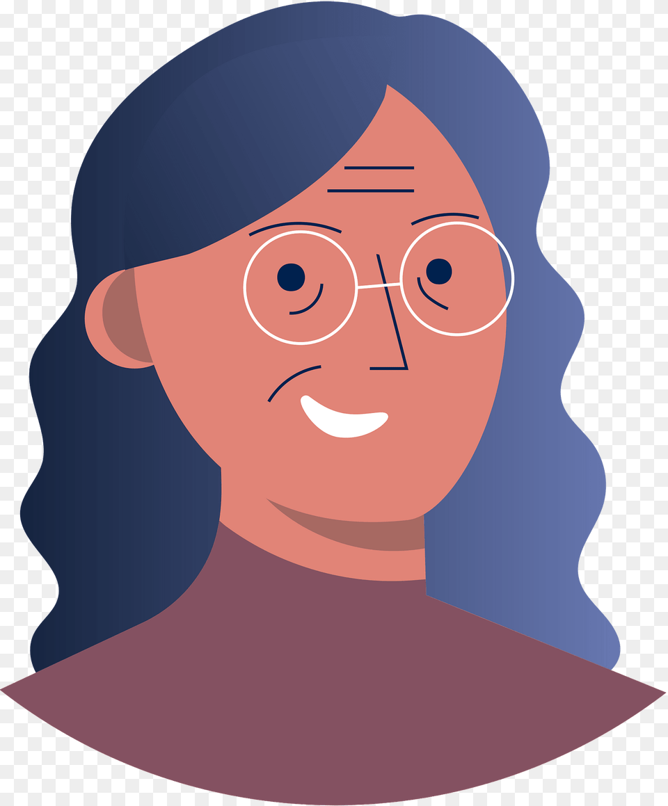 Woman With Glasses Clipart, Face, Head, Person, Photography Free Transparent Png