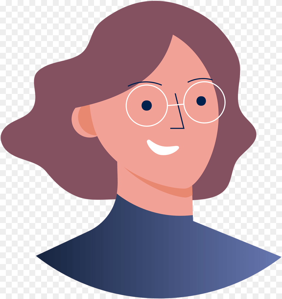 Woman With Glasses Clipart, Person, Neck, Portrait, Body Part Free Transparent Png