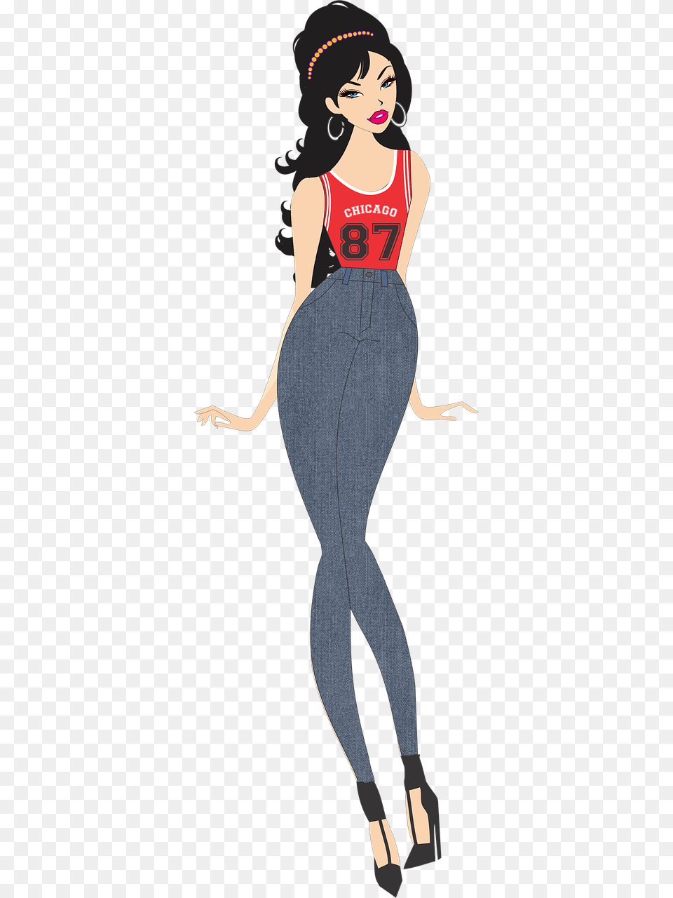 Woman With Grey Legging Clipart Clip Arts Fashion, Clothing, Pants, Teen, Person Png Image