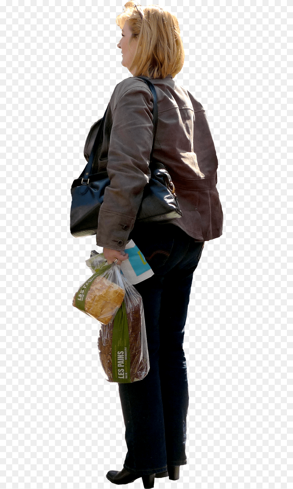 Woman With Grocery Bag, Accessories, Handbag, Purse, Plastic Png