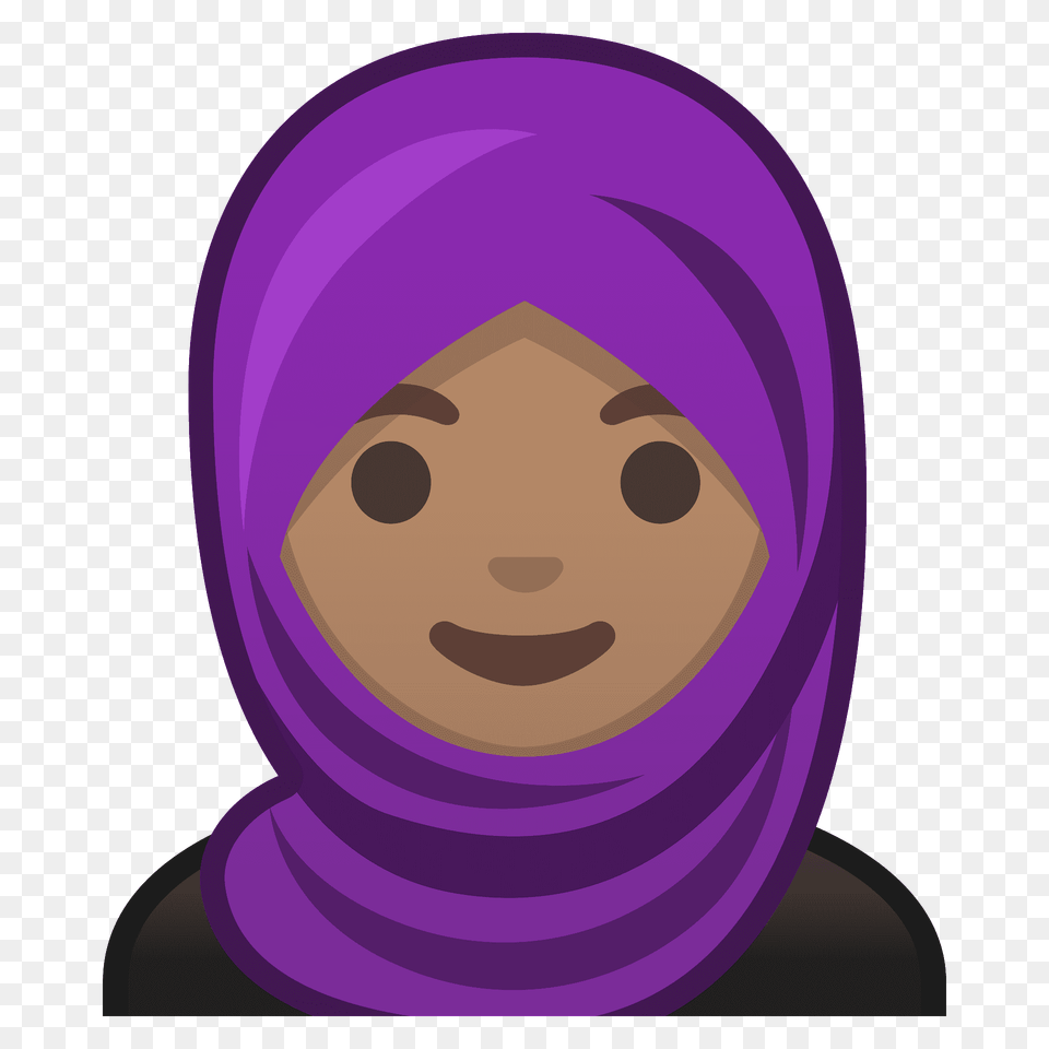 Woman With Headscarf Emoji Clipart, Clothing, Hood, Face, Head Free Png