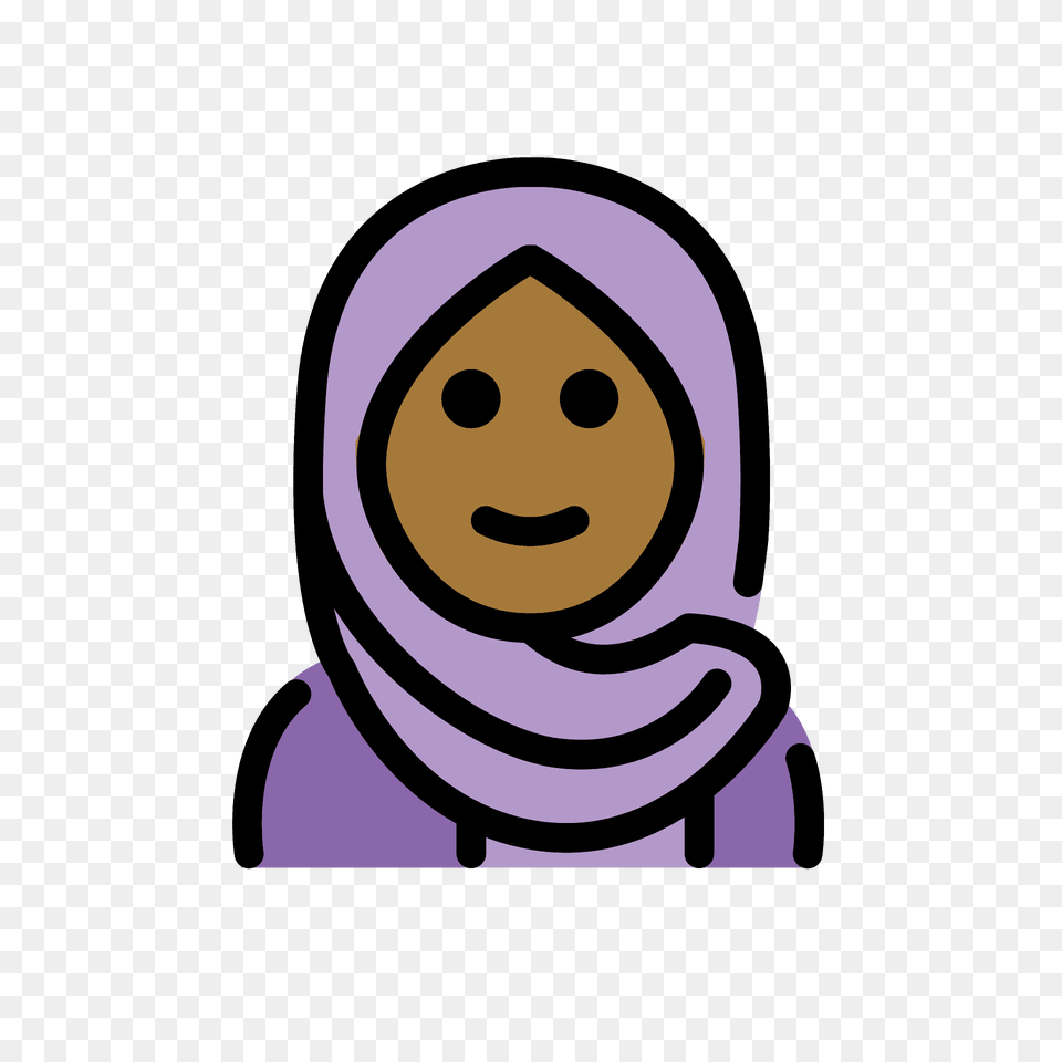 Woman With Headscarf Emoji Clipart, Clothing, Hood, Scarf, Face Png