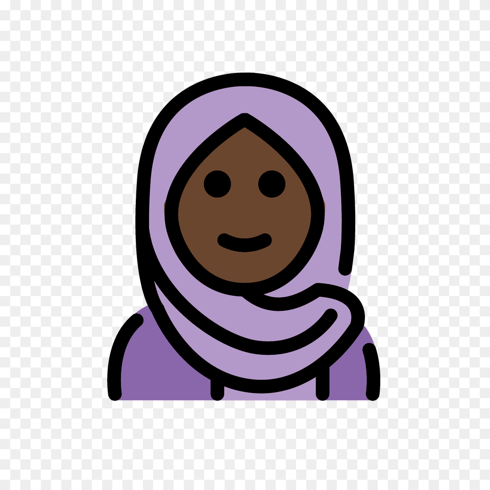 Woman With Headscarf Emoji Clipart, Clothing, Hood, Scarf, Hat Free Png Download