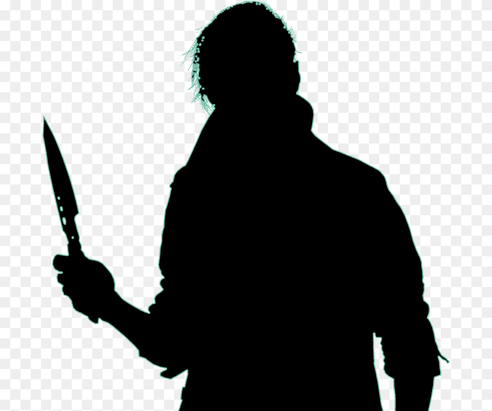 Woman With Knife Silhouette, Adult, Person, Man, Male Free Transparent Png