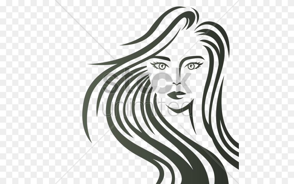Woman With Messy Hair Vector Flowing Hair, Book, Publication, Art, Graphics Free Transparent Png
