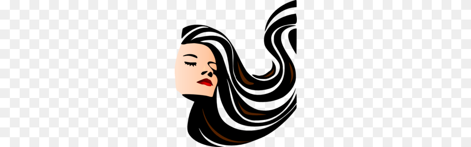 Woman With Shiny Long Hair Clip Art, Person, Head, Face, Adult Png Image