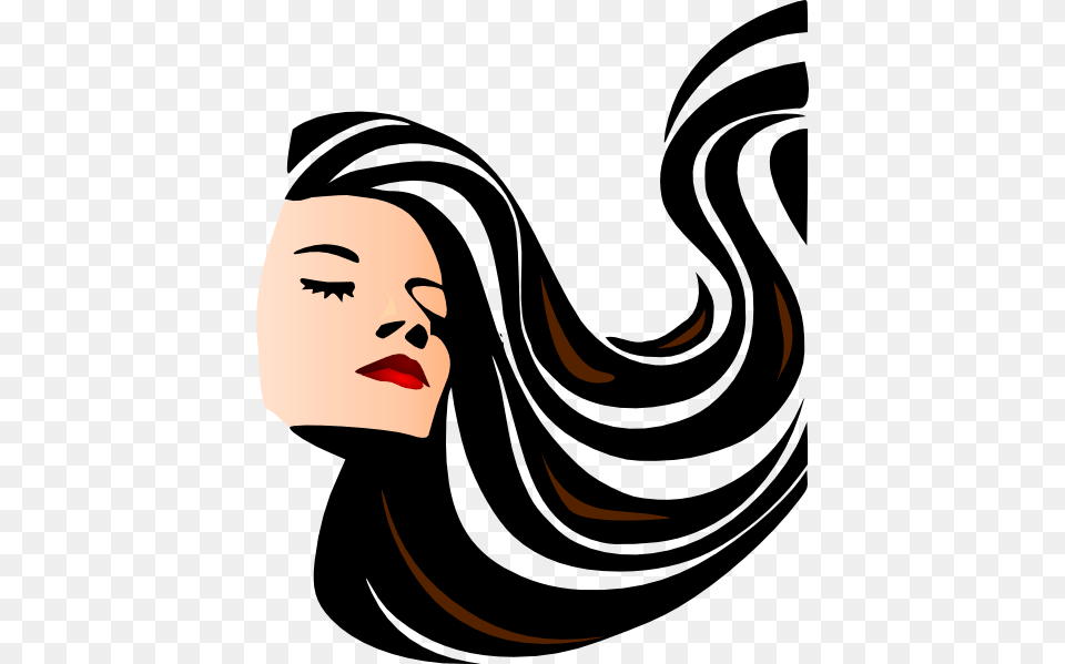 Woman With Shiny Long Hair Clip Art, Adult, Person, Female, Face Png