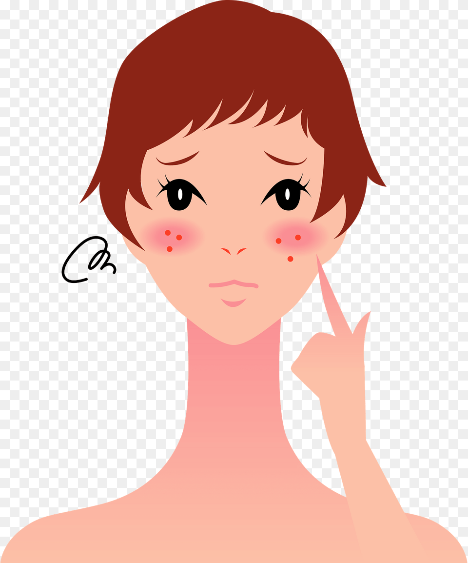 Woman With Skin Rash Clipart, Adult, Portrait, Photography, Person Free Png