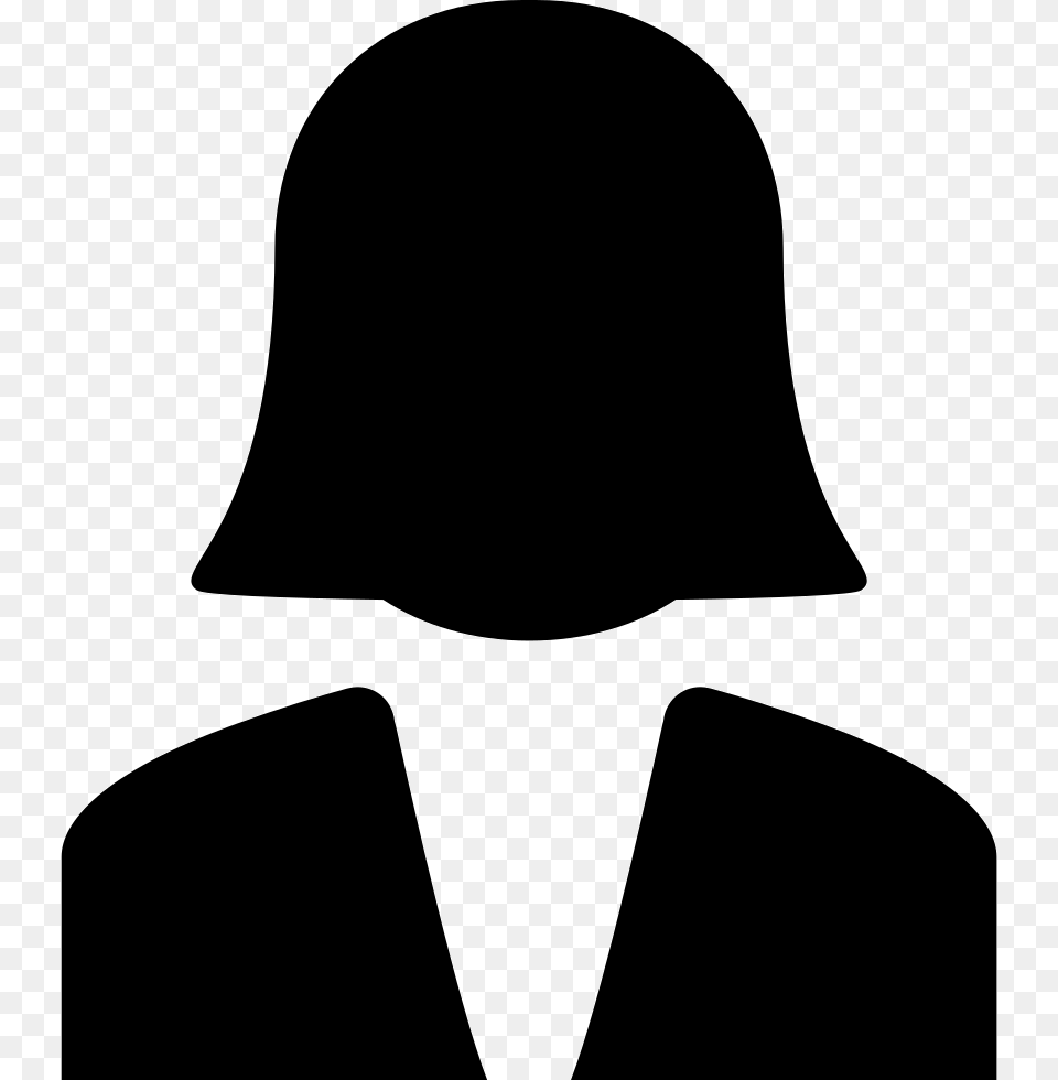 Woman With Straight Short Hair Comments Woman People Icons, Silhouette, Stencil, Clothing, Hat Png
