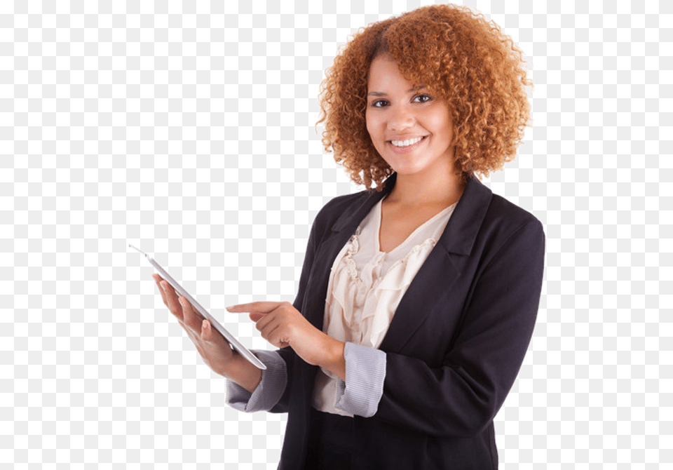 Woman With Tablet, Adult, Person, Female, Electronics Png Image