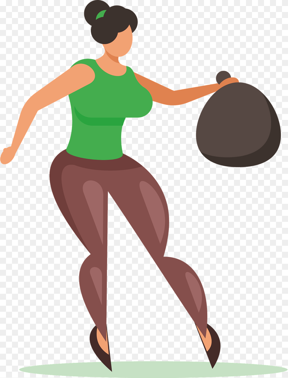 Woman With Trashbag Clipart, Dancing, Leisure Activities, Person, Clothing Free Transparent Png