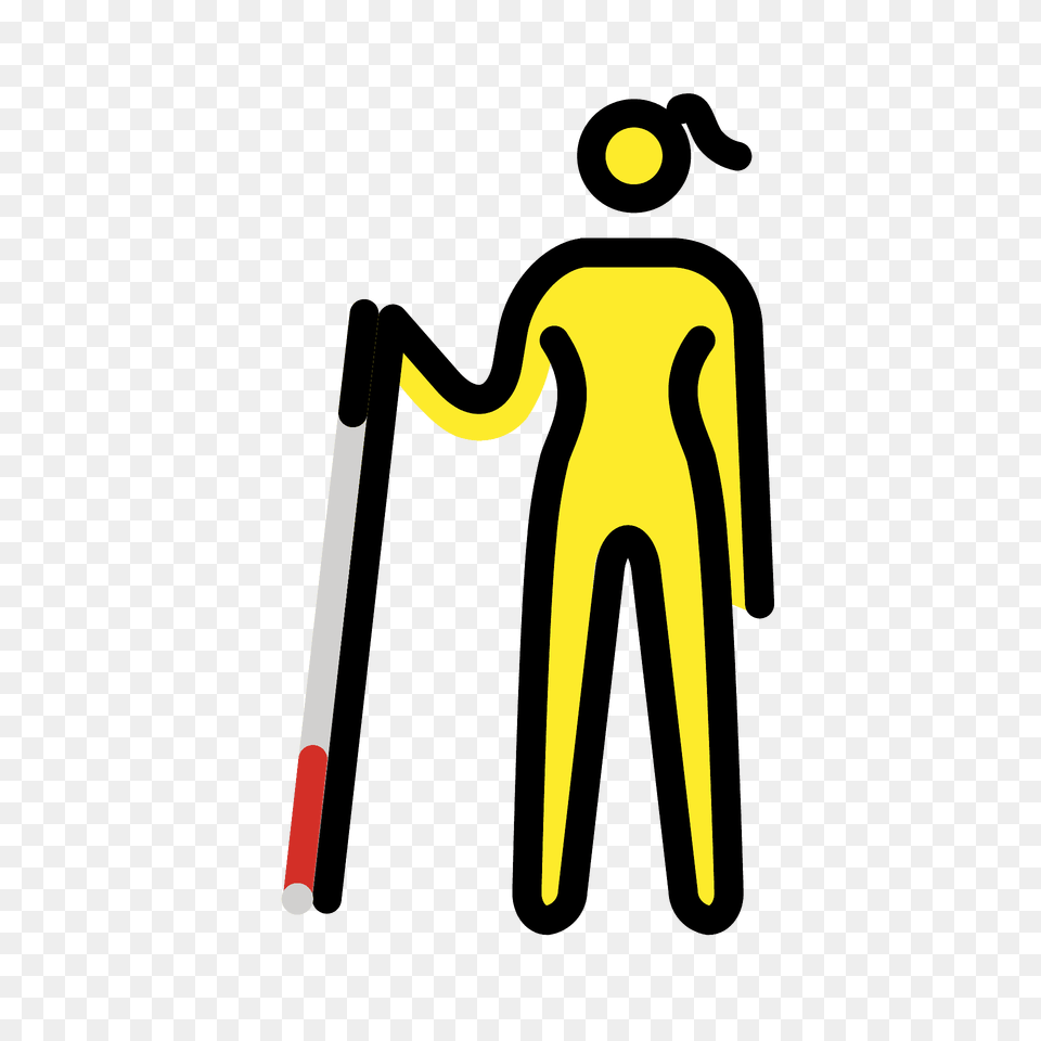 Woman With White Cane Emoji Clipart Free Png