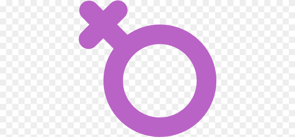 Woman Women Symbol Cross Circle Icon Purple, Disk Png Image