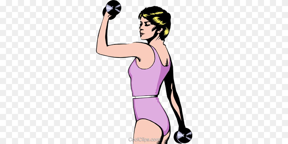 Woman Working Out Royalty Vector Clip Art Illustration, Adult, Female, Person, Clothing Free Png Download