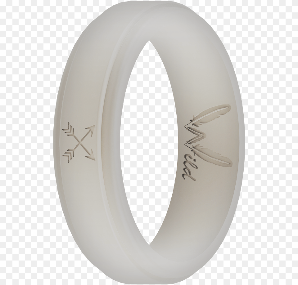 Womanquots Pearl White Arrow Silicone Ring Circle, Accessories, Jewelry Png
