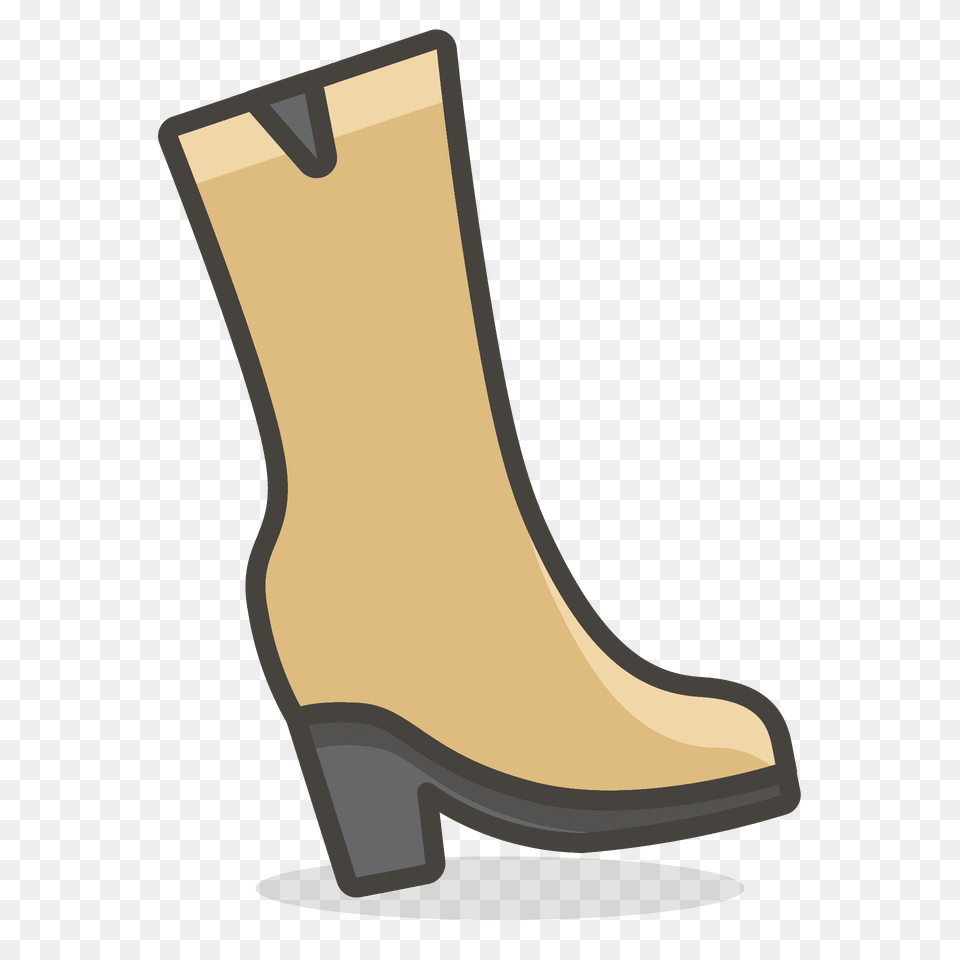 Womans Boot Emoji Clipart, Clothing, Footwear, High Heel, Shoe Free Transparent Png