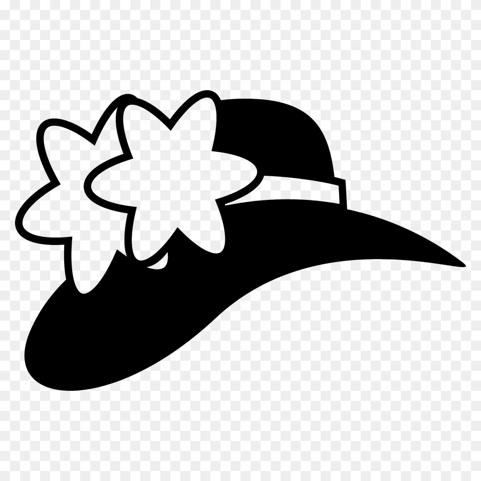 Womans Hat Emoji Clipart, Clothing, Cowboy Hat, Sun Hat, Animal Png Image