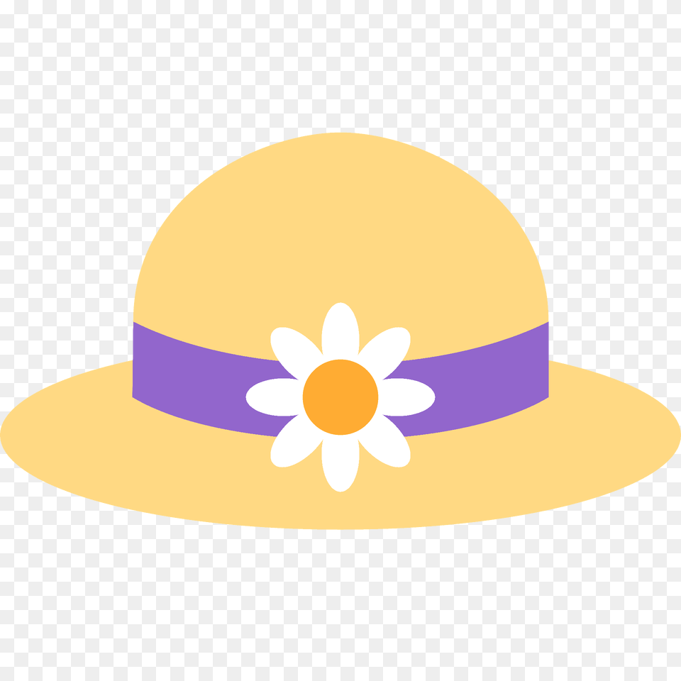 Womans Hat Emoji Clipart, Clothing, Sun Hat, Daisy, Flower Free Png