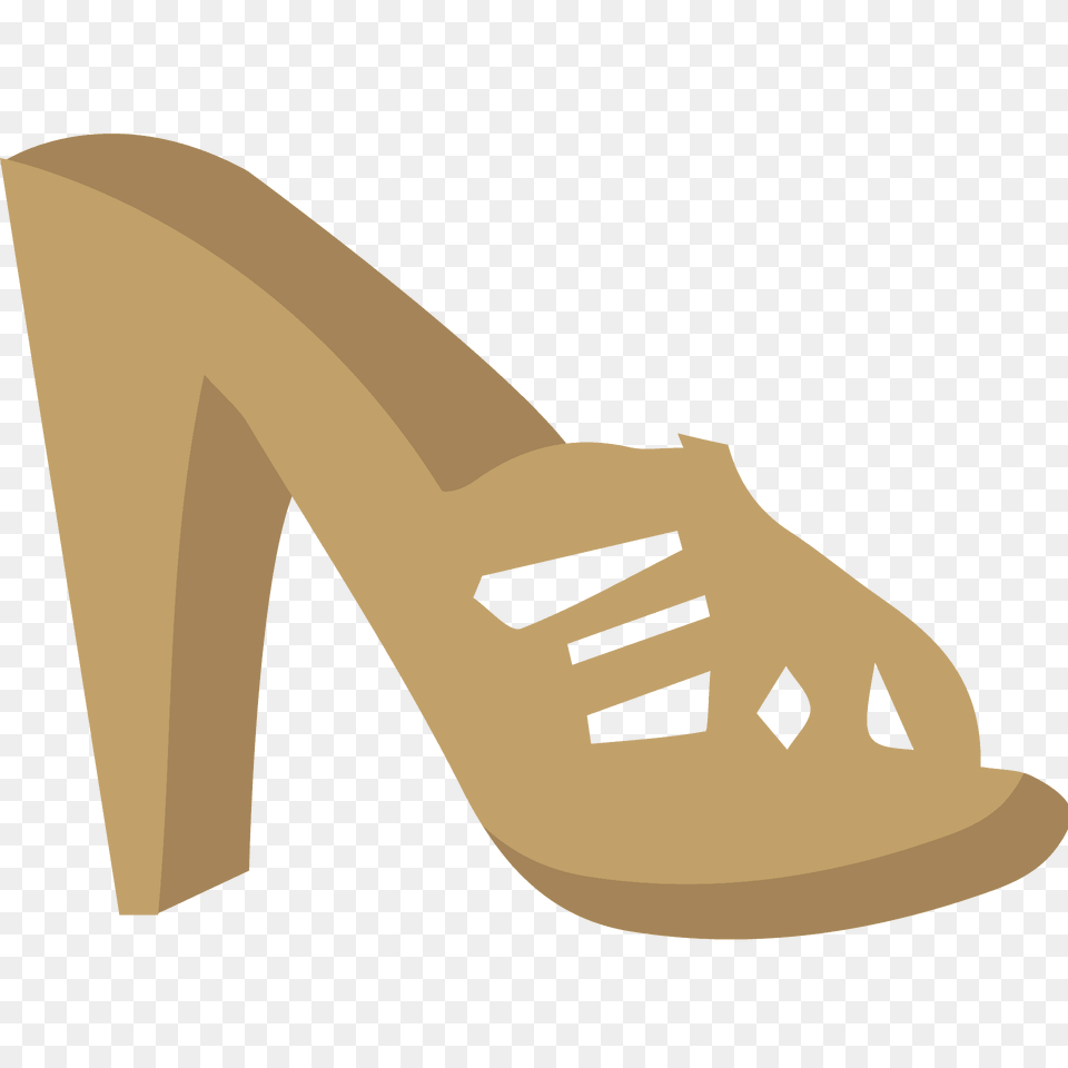 Womans Sandal Emoji Clipart, Clothing, Footwear, High Heel, Shoe Free Transparent Png