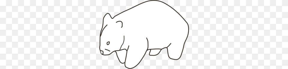 Wombat Clipart Black And White, Piggy Bank, Animal, Mammal Free Png Download