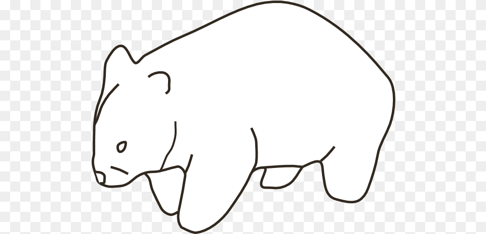 Wombat Outline Animal Figure, Baby, Person, Piggy Bank Png