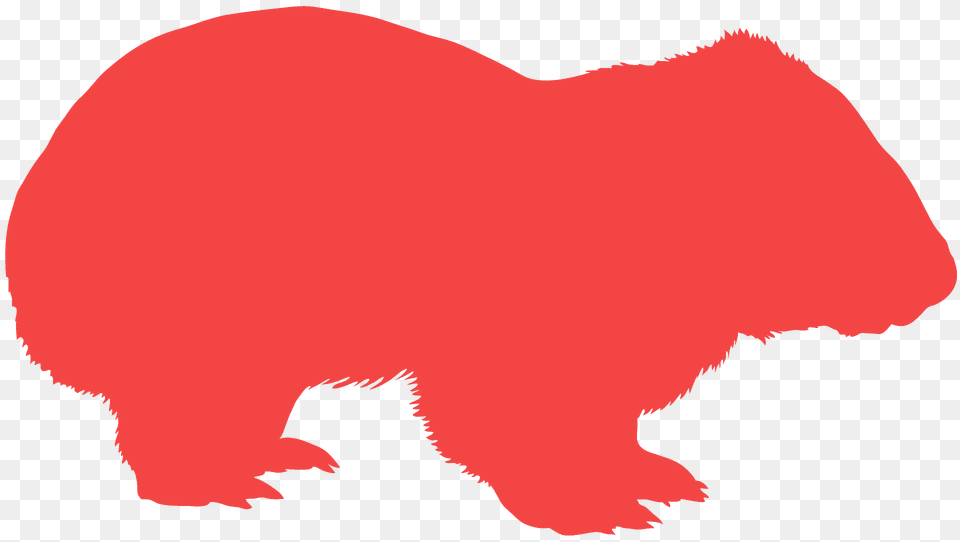 Wombat Silhouette, Animal, Mammal, Wildlife Free Png Download