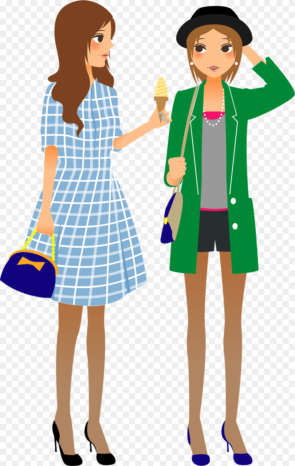Women As Friends Clipart, Accessories, Person, Male, Handbag Free Png